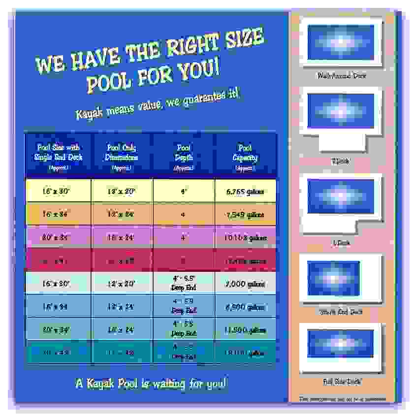 Swim TexSun Pools Rectangular, Above Ground Pools, Sizes Swim TexSun Pools